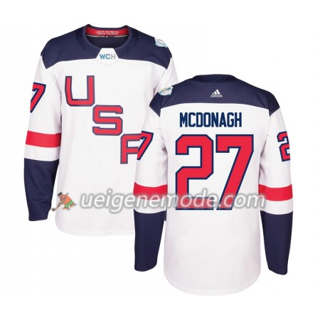 USA Trikot Ryan McDonagh 27 2016 World Cup Weiß Premier